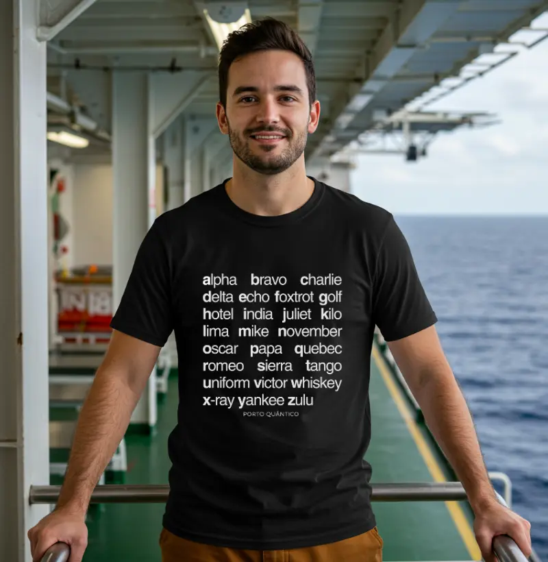 Camiseta Unissex 100% Algodão - Alpha to Zulu