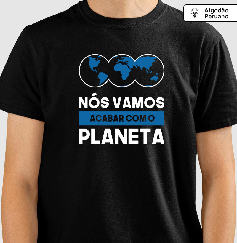 Camiseta Algodão Peruano Planeta