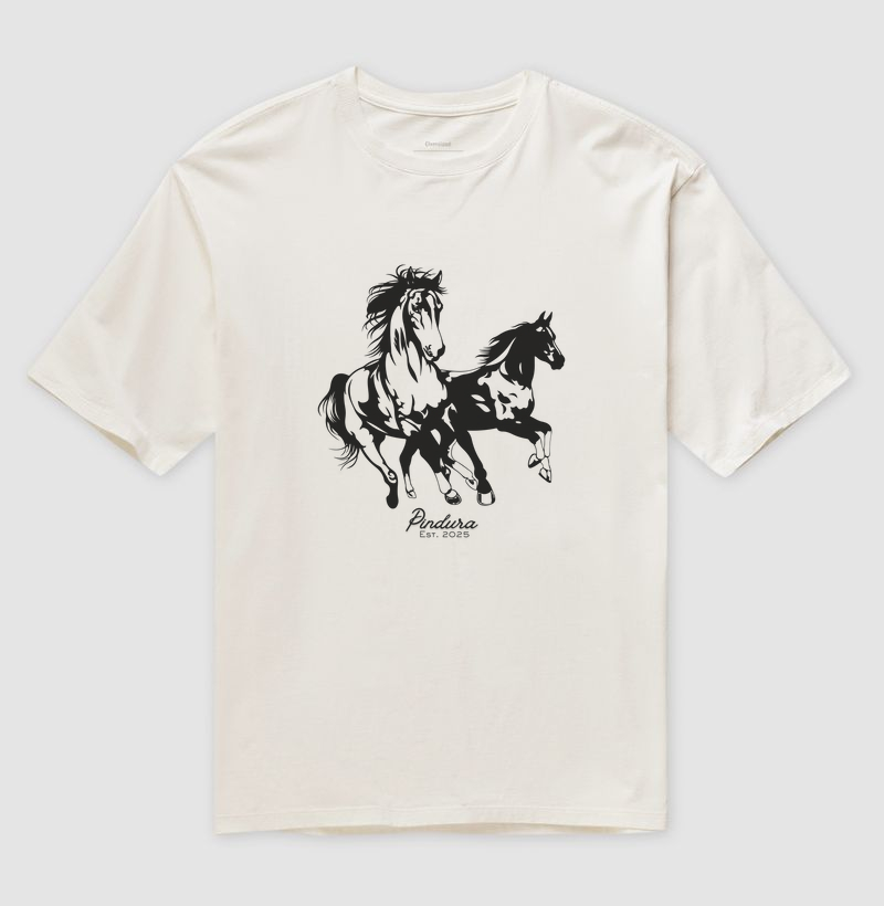 Camiseta Oversized Horses