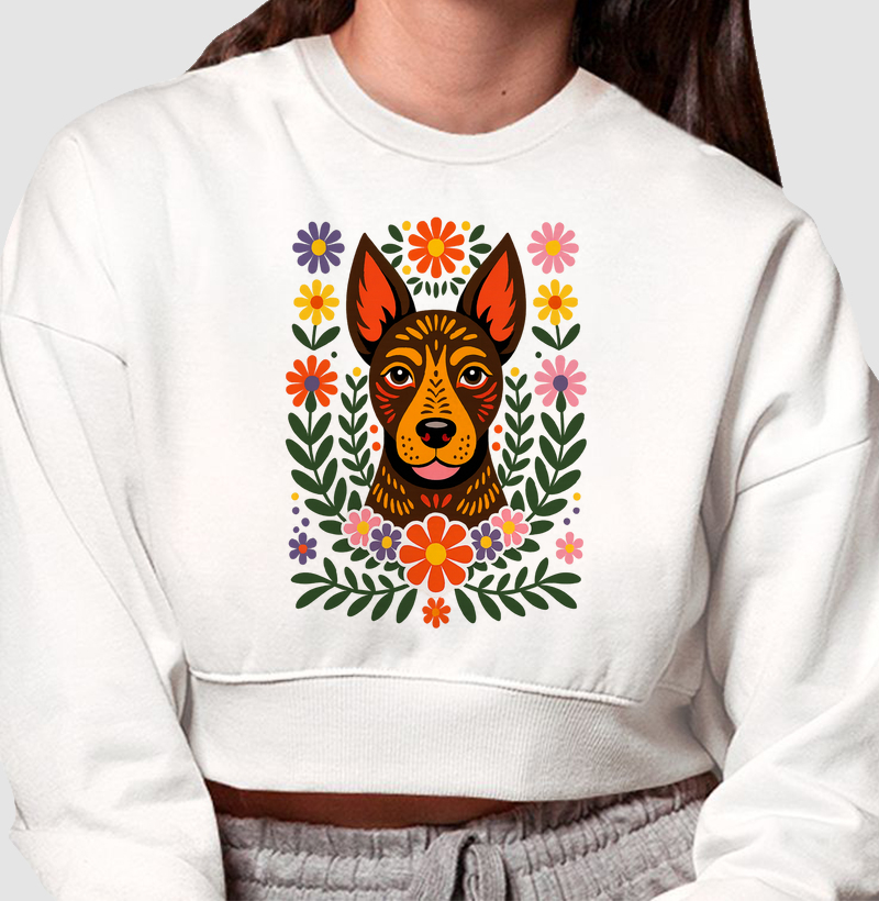 Cropped Moletom SRD Folk Jardim