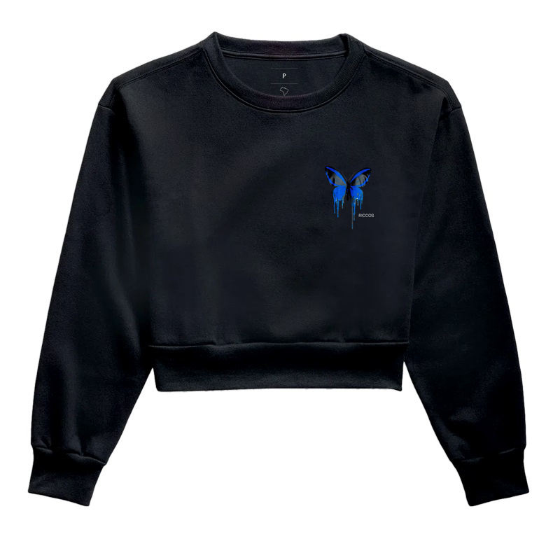 Moletom Cropped Butterfly 