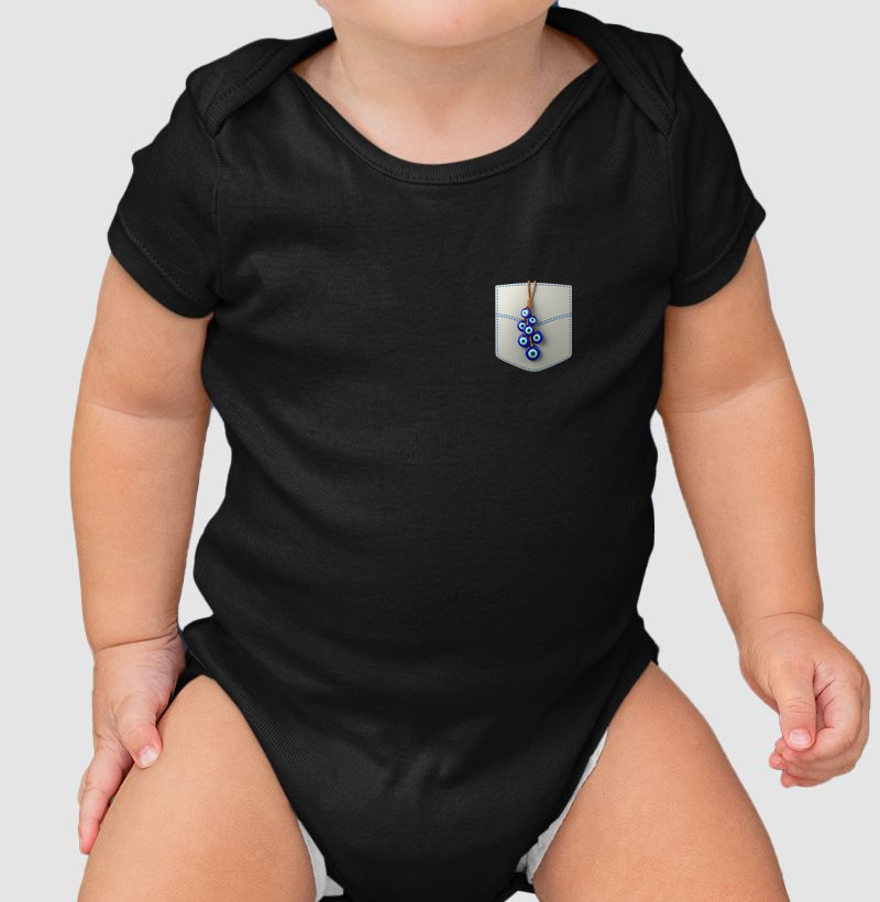 Body Olho Grego – Proteção Suave para o Seu Bebê
