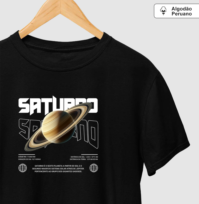 Saturno - Camiseta Algodão Peruano