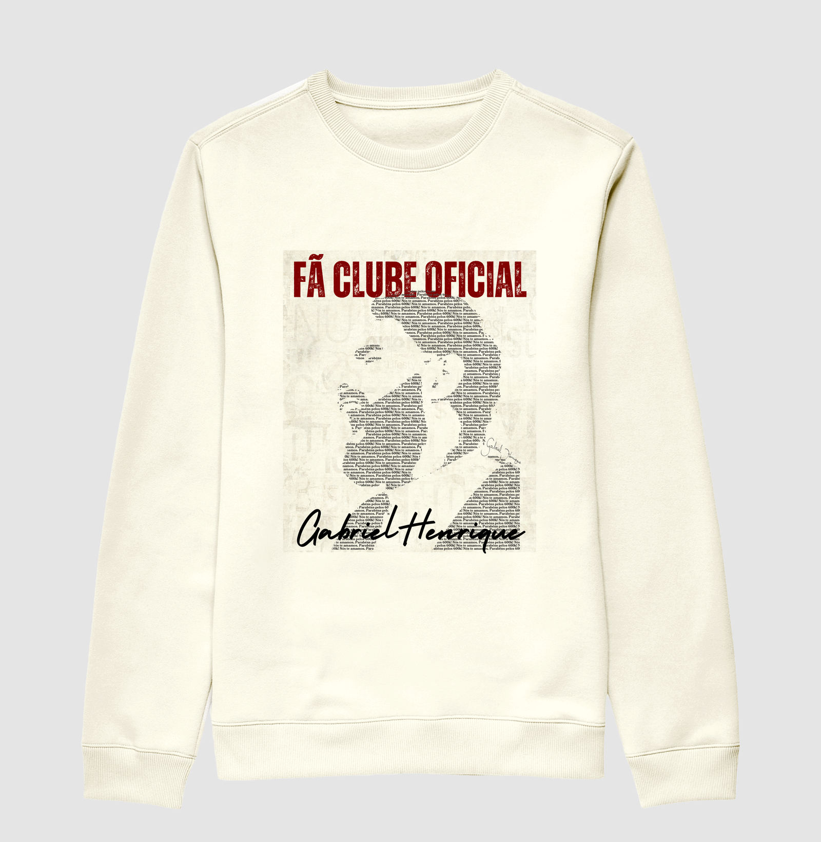 GABRIEL HENRIQUE - Camiseta UNISSEX e Baby Look Feminina - Amor de Fã - Fã Clube Oficial
