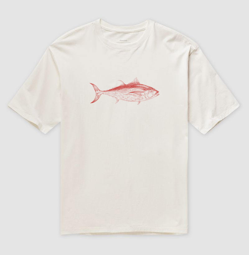 Tuna fish sketch illustration