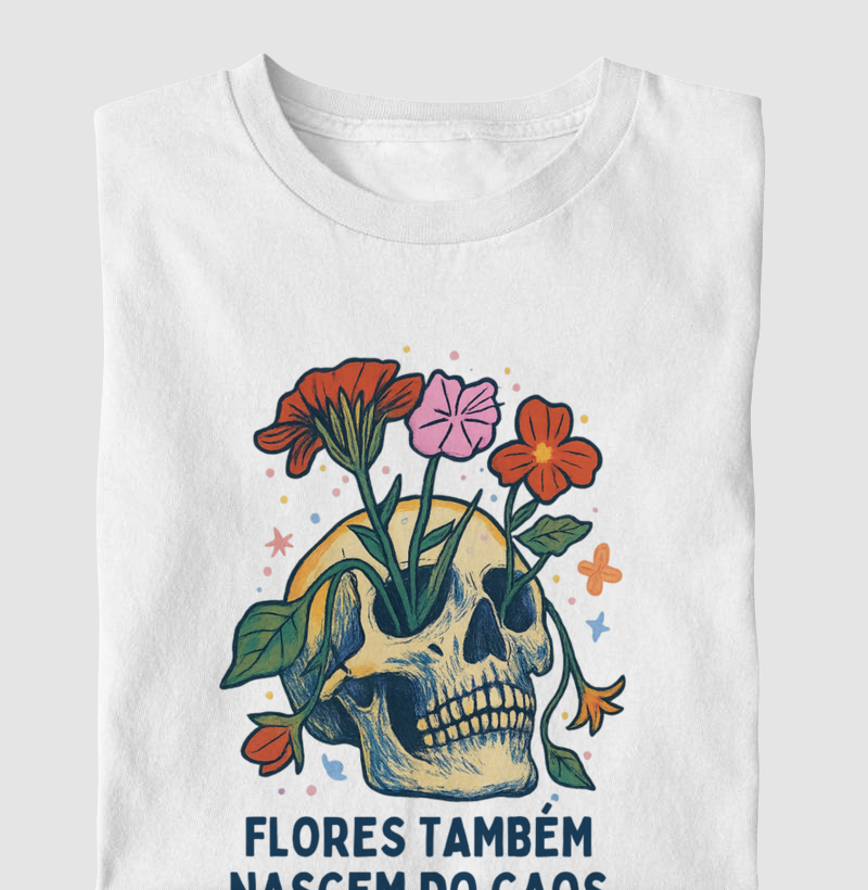 Camiseta Infantil - Flores do Caos