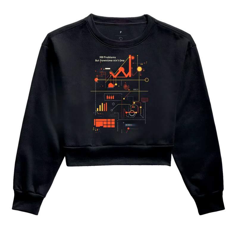 Moletom Cropped "999 Problems, but downtime ain't One" T.I