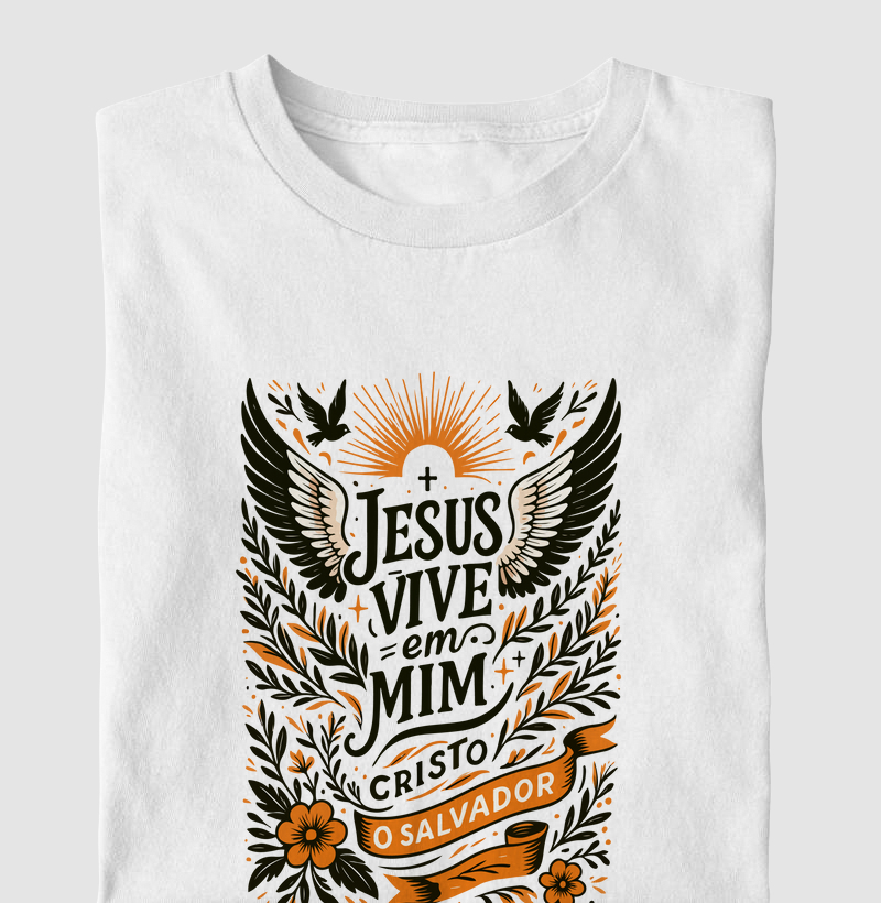 Camiseta Jesus vive em mim