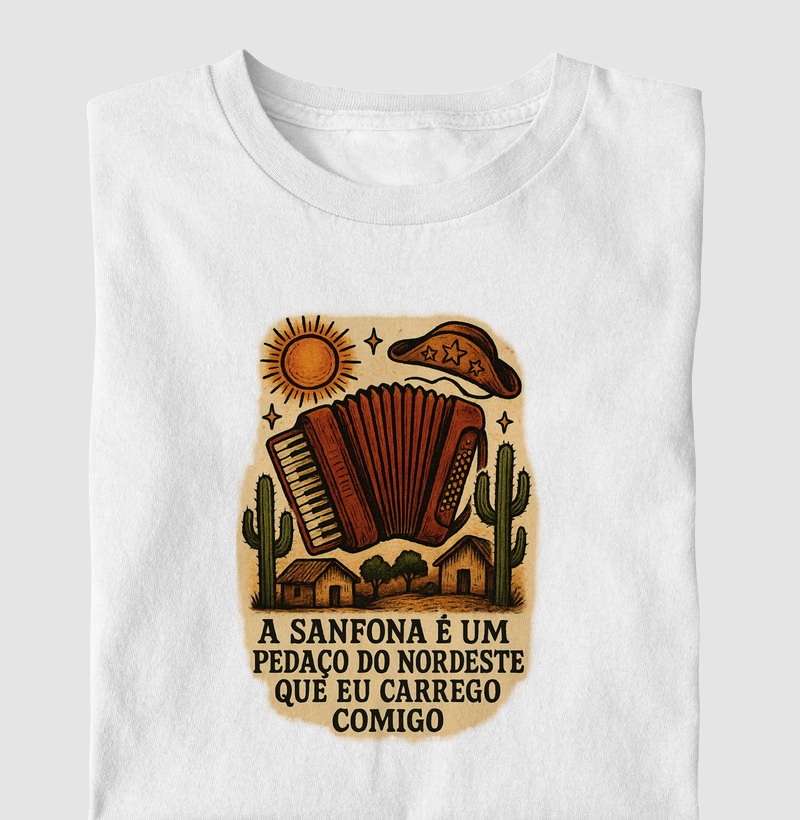 A sanfona é um pedaço do nordeste que eu carrego comigo