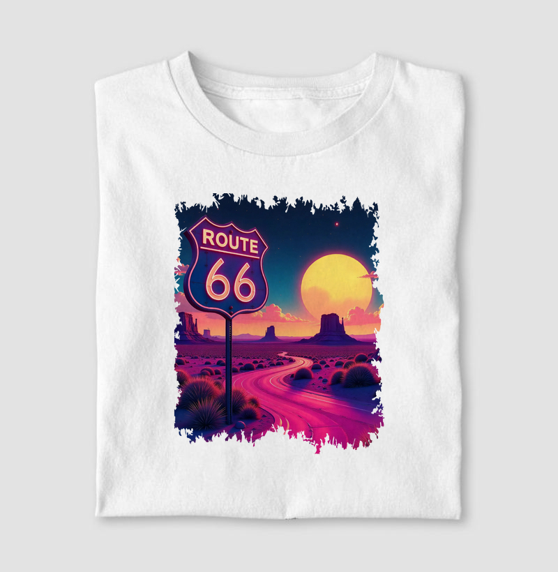 Camiseta Route 66 Retro Futuristic