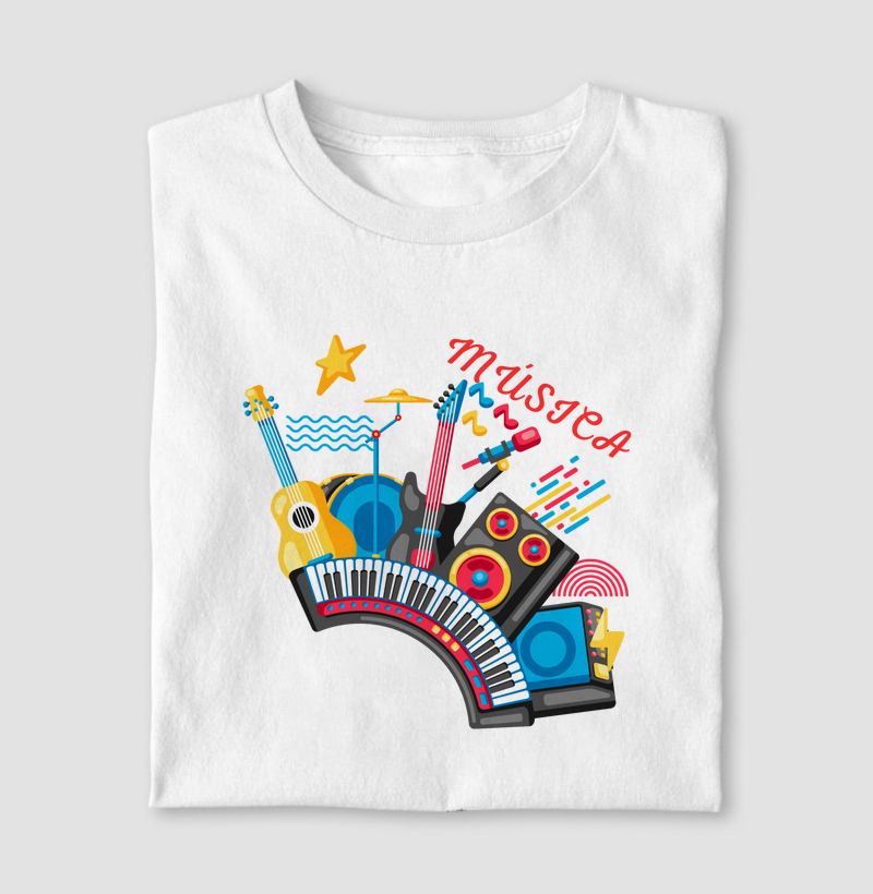 Camiseta Instrumentos Musicais