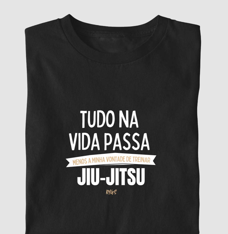 Tudo na vida passa menos a Minha vontade de Treinar JIU-JITSU