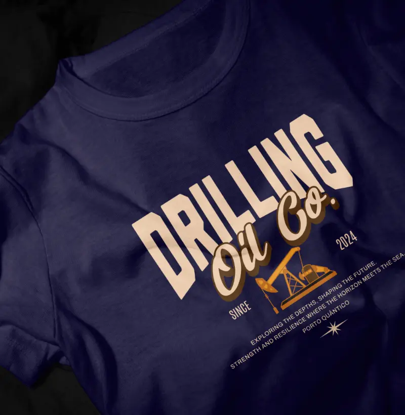 Camiseta Unissex 100% Algodão - Drilling Oil Co.