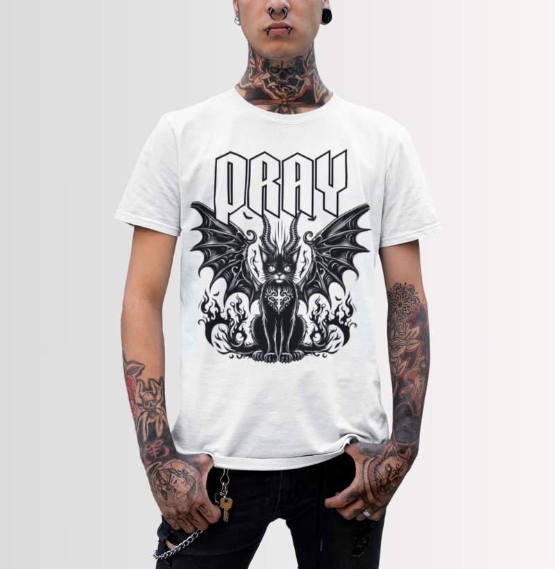 Camiseta Pray Cat