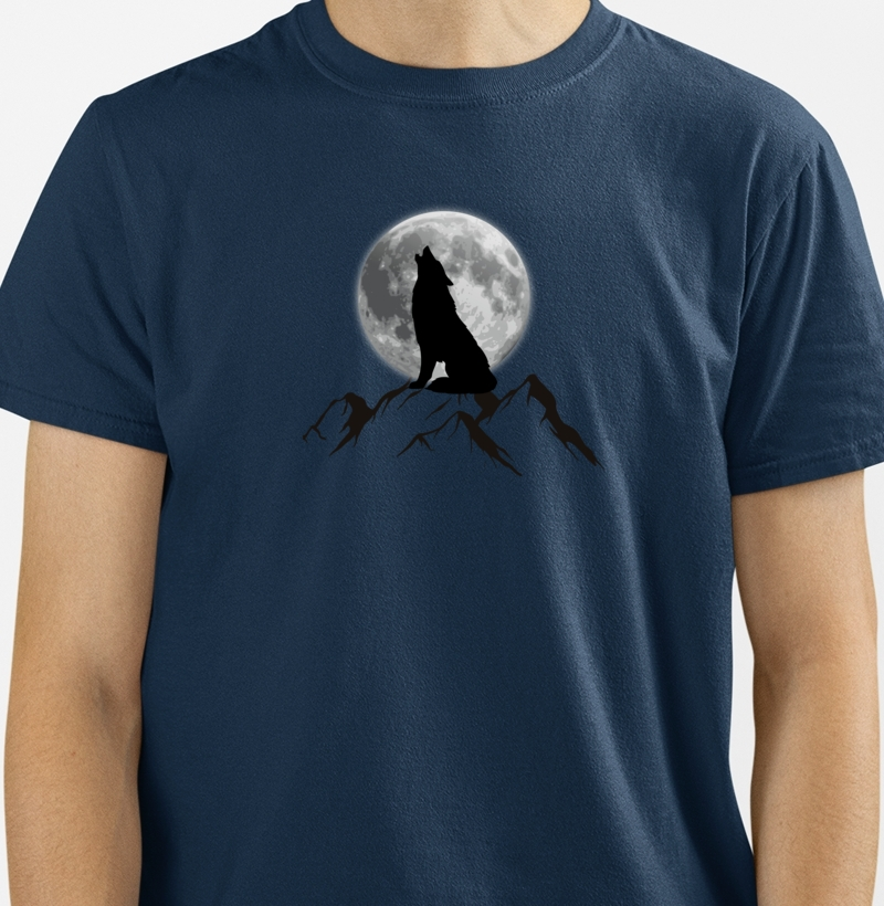 14- CAMISETA LOBO SOB LUAR