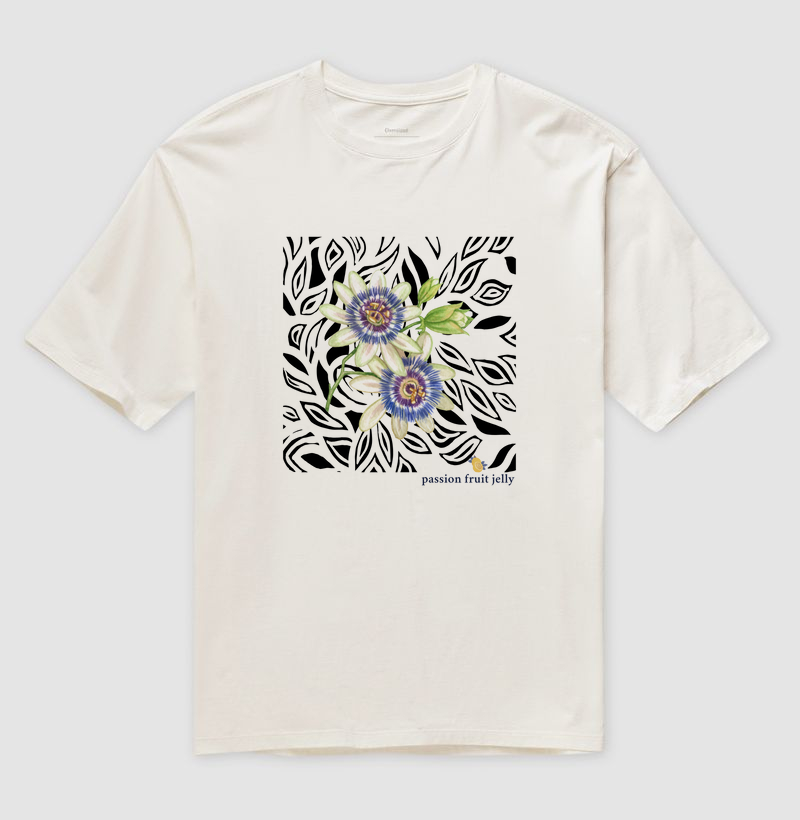 T-shirt flor de maracujá