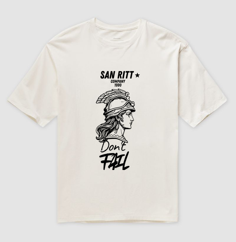 Camiseta Oversized S★R don't fail