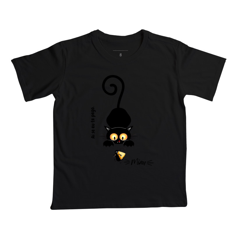 Camiseta Miau Aí se eu te pego.