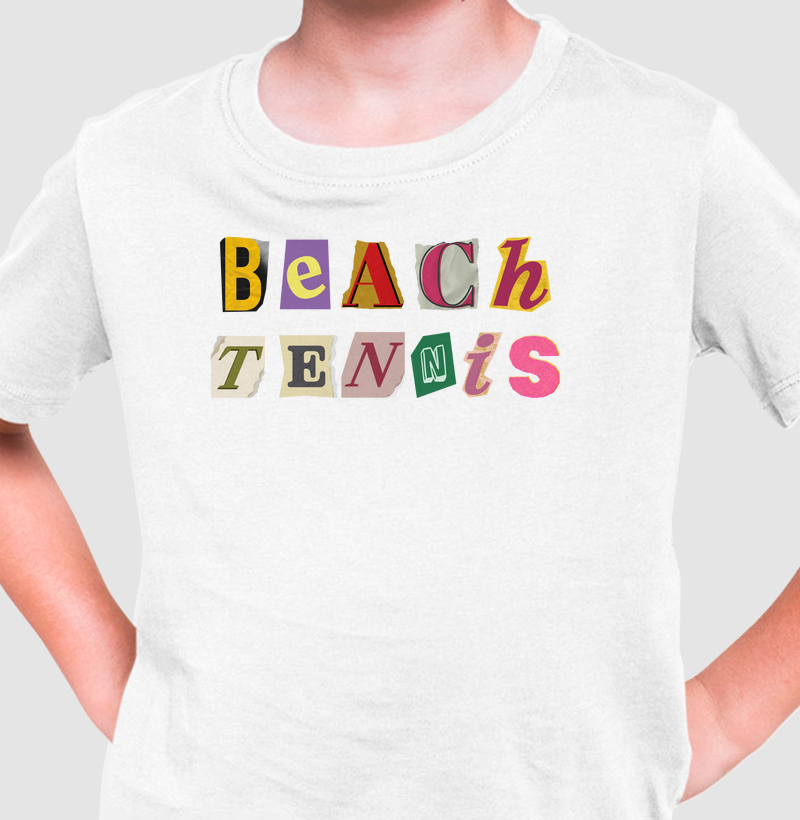 Camiseta Infantil - Collage Beach Tennis
