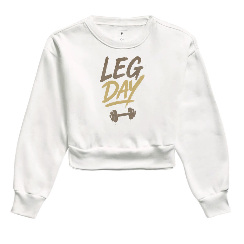 Leg Day - versão pincelada bege