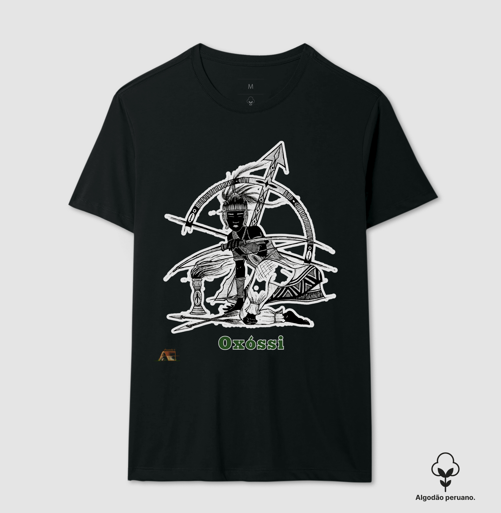  Camiseta Guardião das Matas  Oxóssi Vigilante 100% Algodão