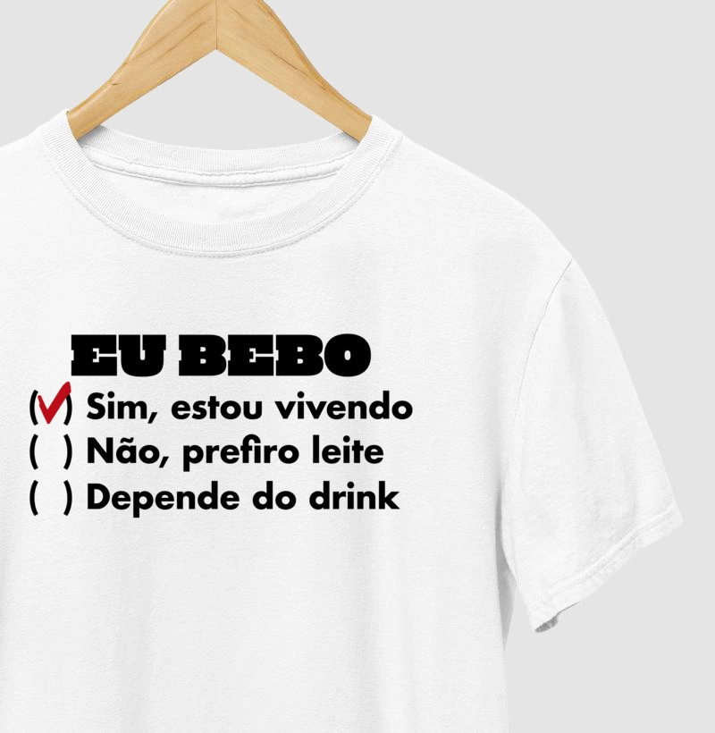 Camiseta Samba Eu Bebo