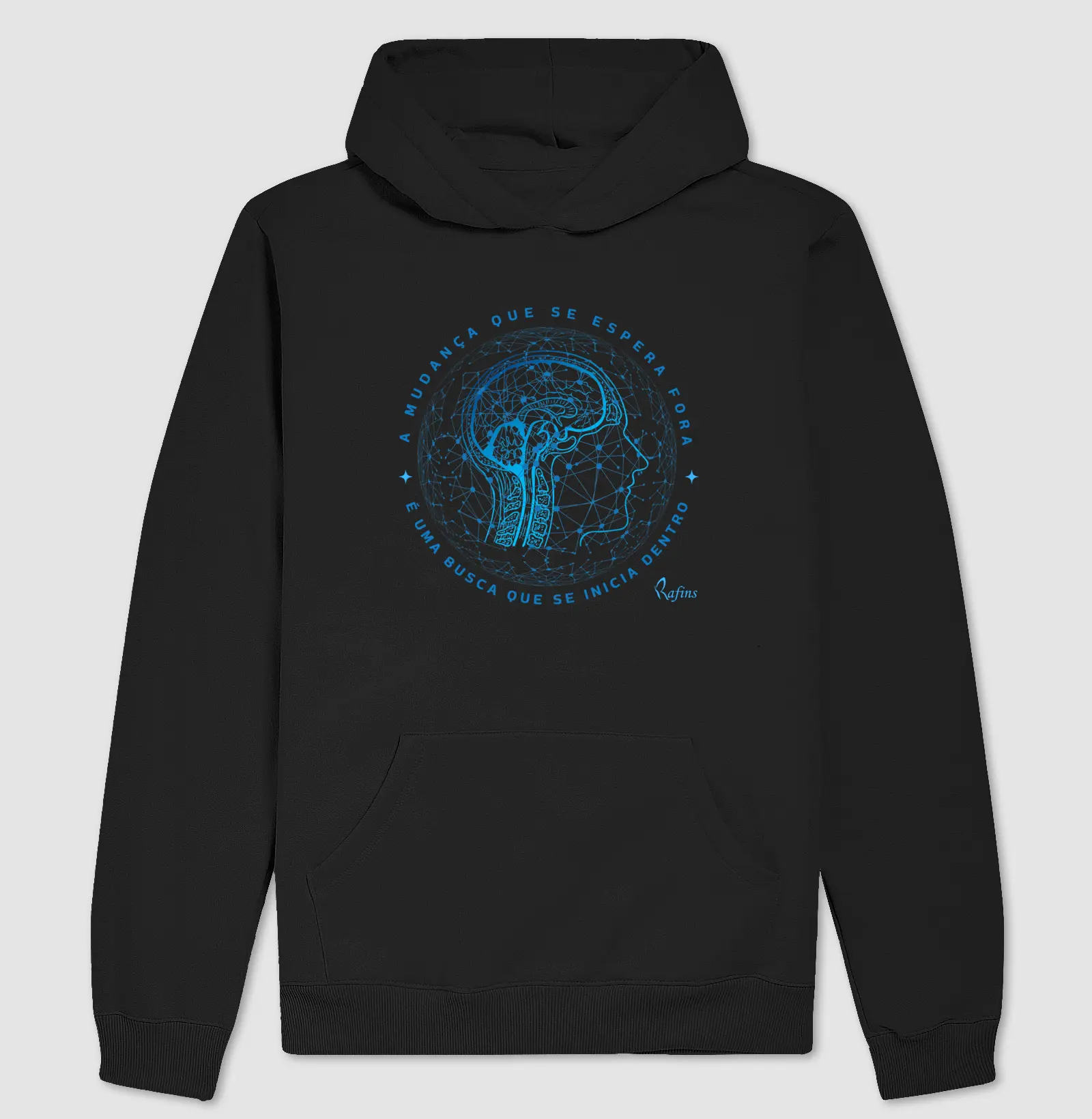 Hoodie Moletom - A mudança que se espera fora é uma busca que se inicia dentro