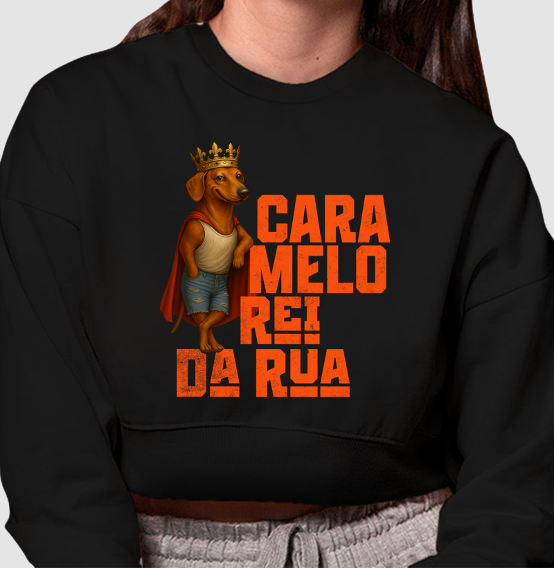 Cropped Moletom Rei da Rua II