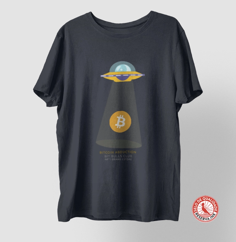 T Shirt Unissex Bitcoin Abduction