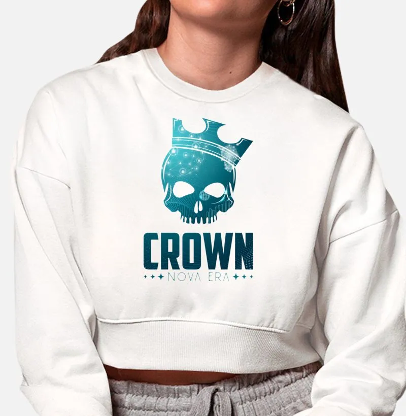 Logo Completa Crown Nova Era - Moletom Cropped