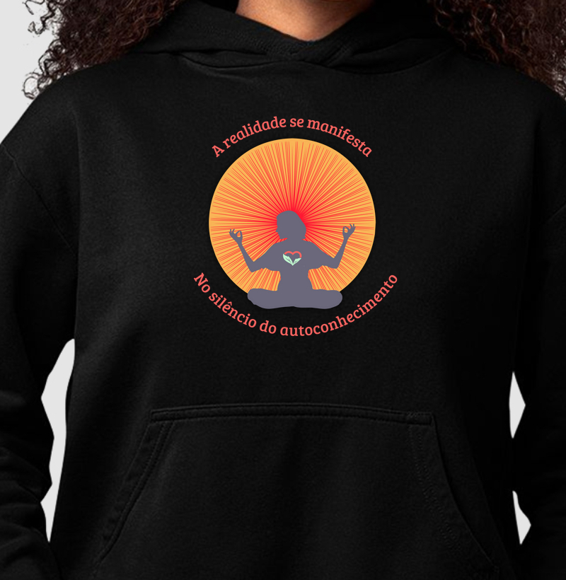 No silêncio do Autoconhecimento - Moletom hoodie