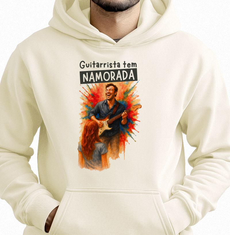 Moletom Guitarrista tem namorada