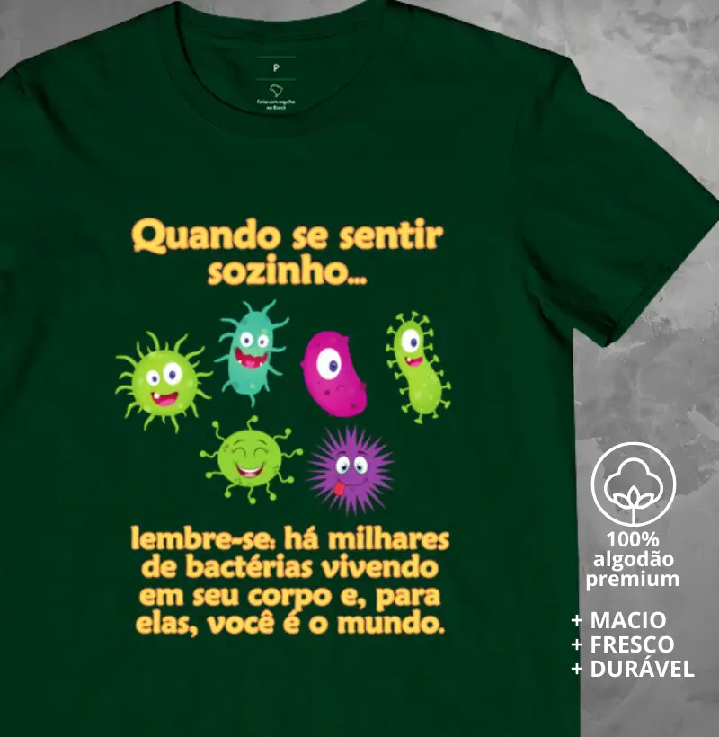 Camiseta Bactérias