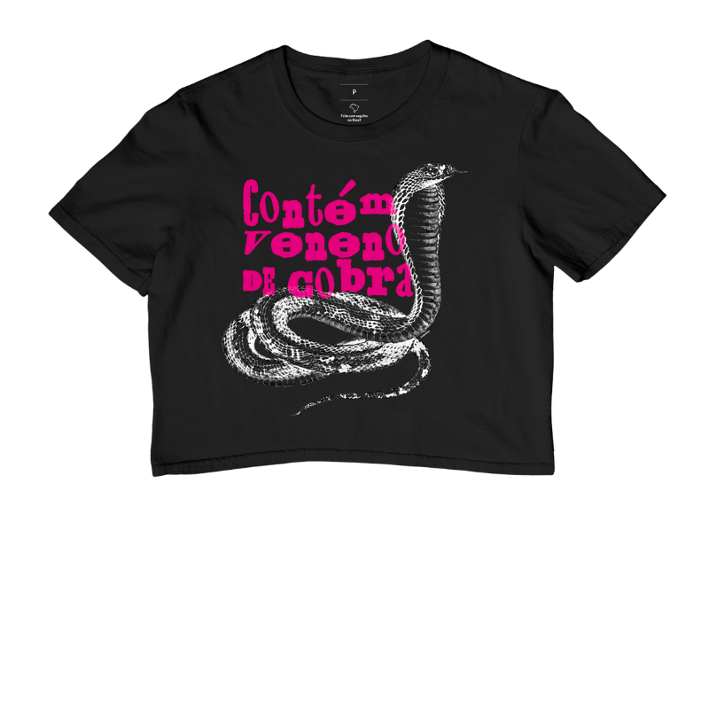 Camiseta Contém Veneno de Cobra