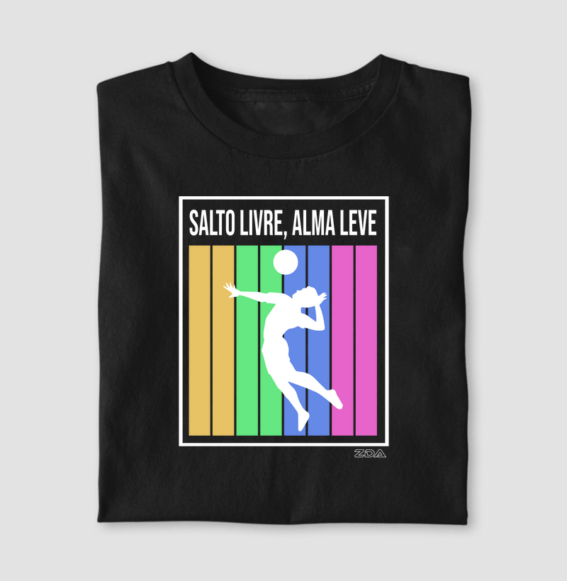 Salto livre, alma leve - silhueta masculino