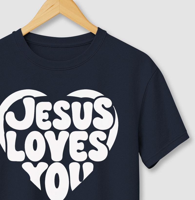 Coração "Jesus Loves You"