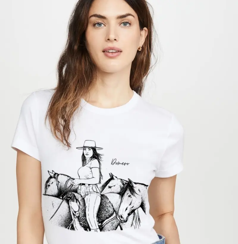 camiseta feminina tropilha