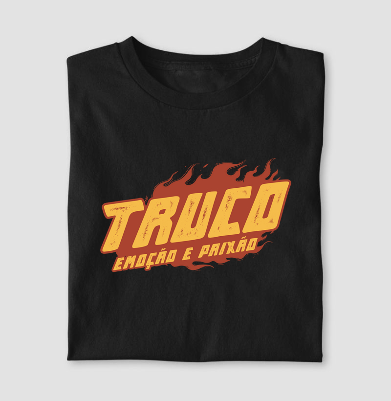 Camiseta "Truco: Emoção e Paixão"