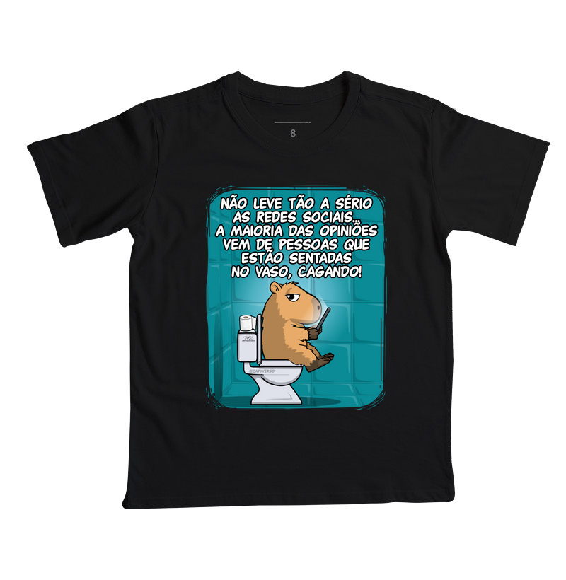 Camiseta Capivara Banheiro