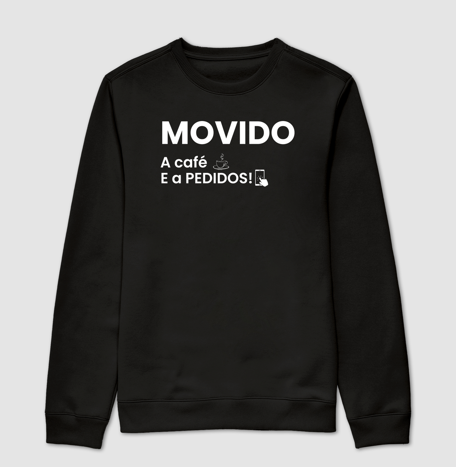 Camiseta Movido a café e a pedido