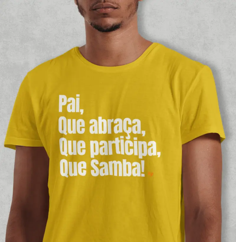 Pai que abraça, que participa, que Samba