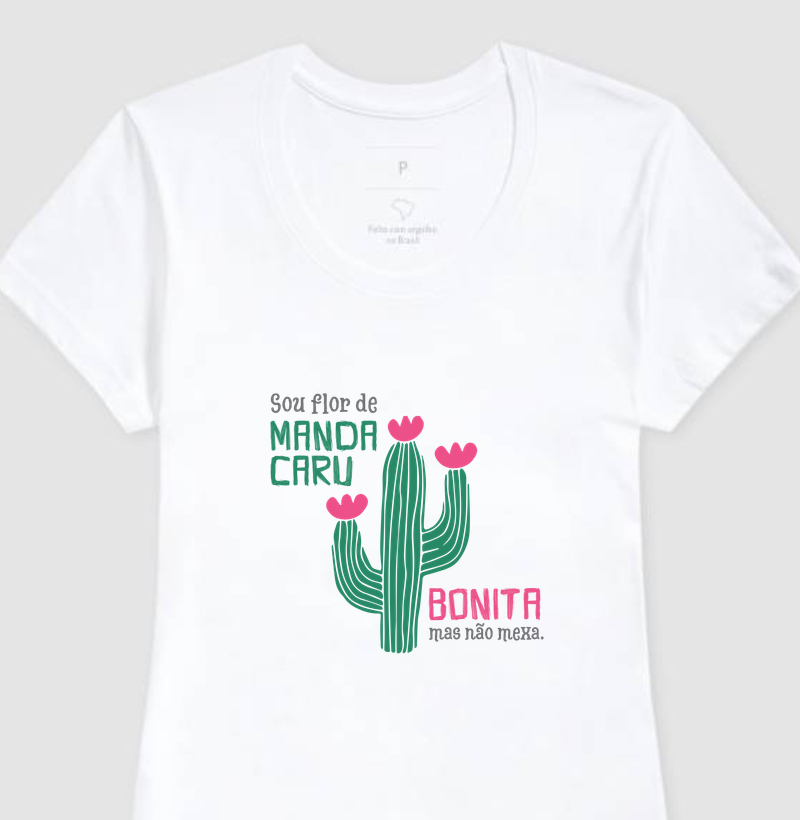 Camiseta Flor de Mandacaru | OxenteWear