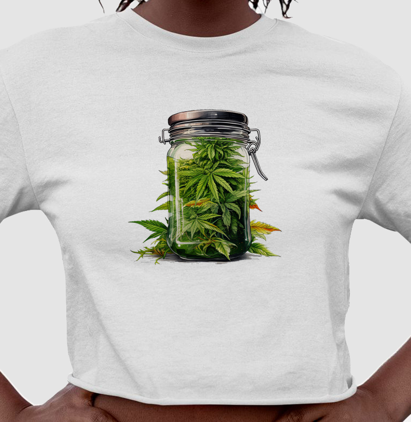 Cropped Green Stash Jar
