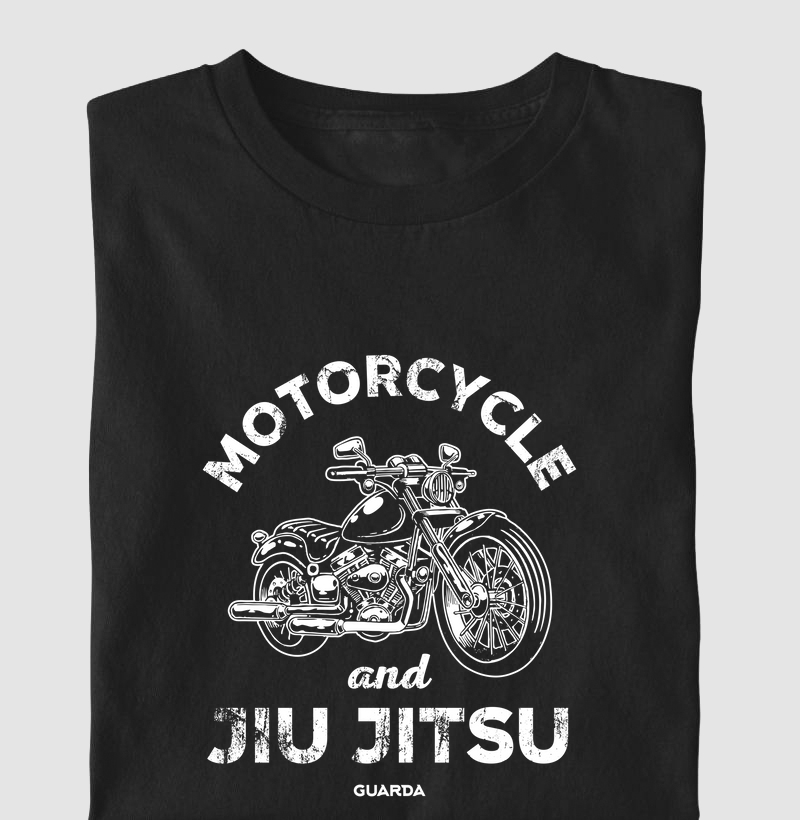 Camiseta Motorcycle and Jiu Jitsu