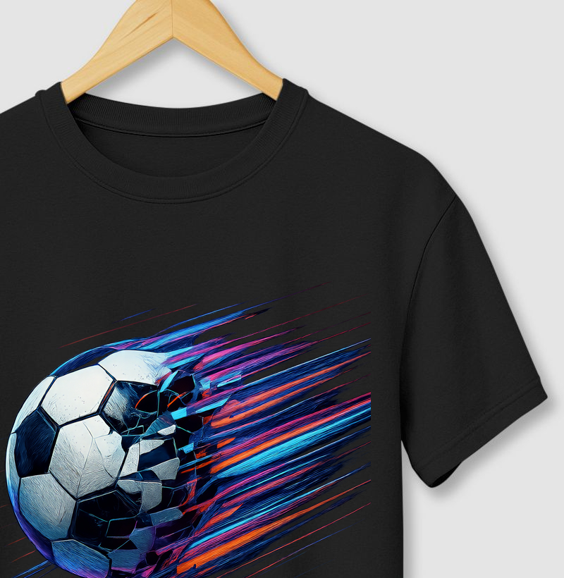 Camiseta Futebol Bola Efeito Movimento