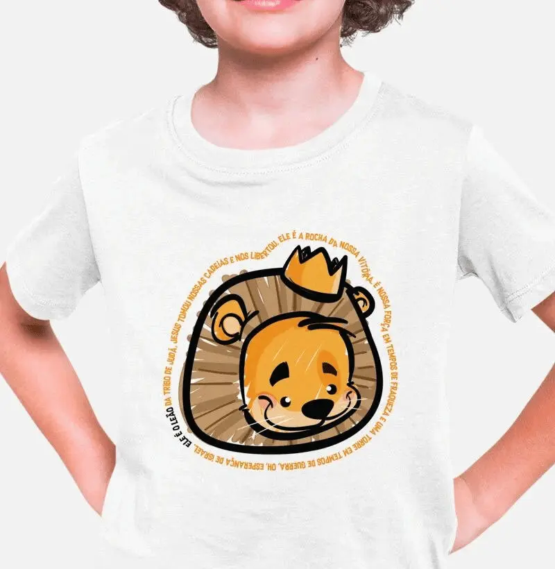 Camiseta Infantil Leão
