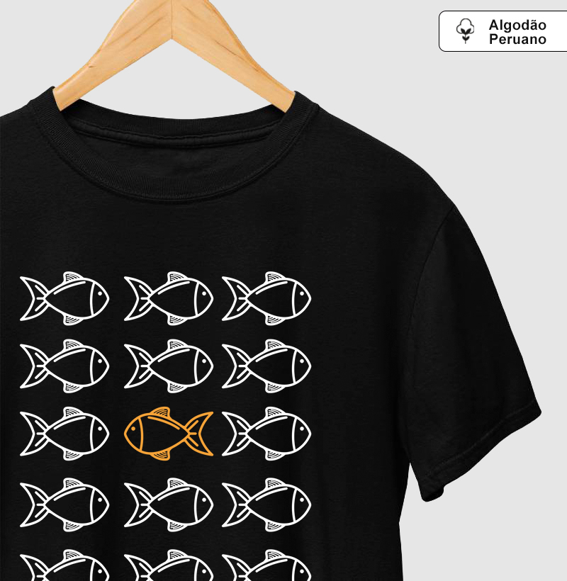 Peixes Nadar Contra Corrente Algodão Peruano