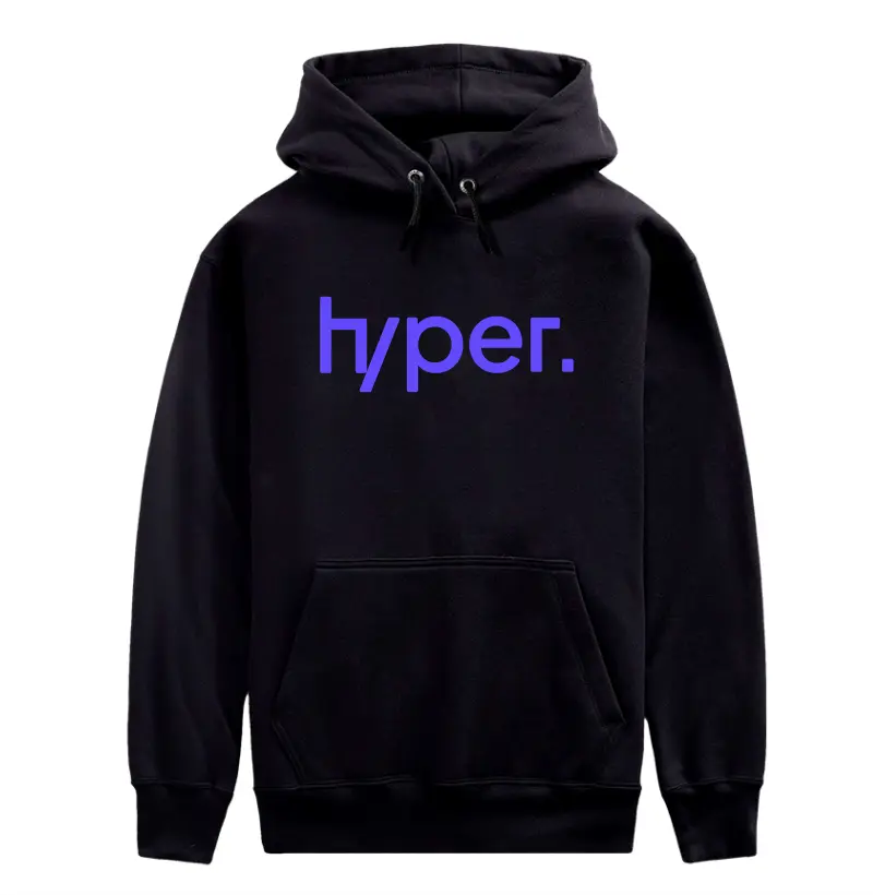 MOLETOM HYPER LOGO ROXO