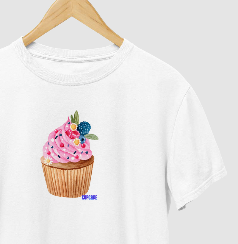T-shirt cupcake frutas