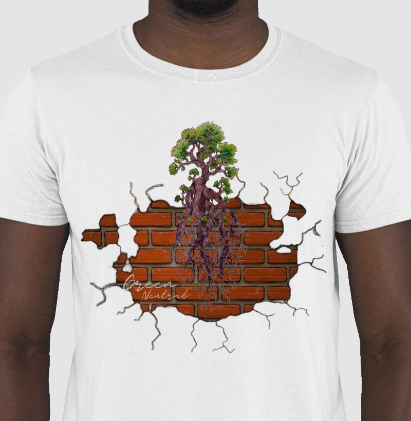 Bonsai sobre muro de tijolos 